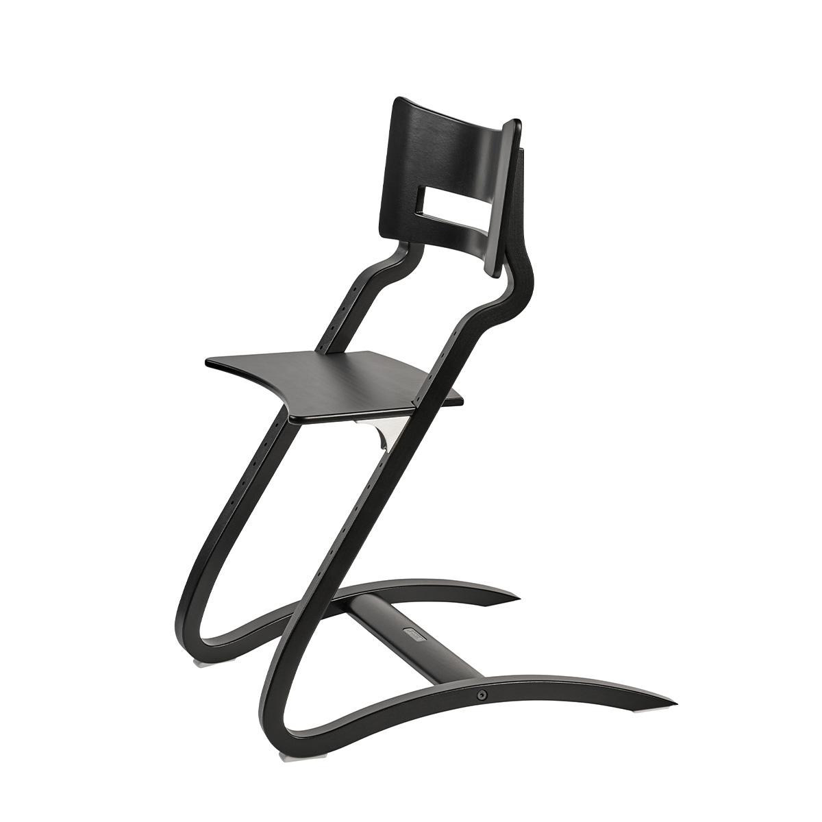 LEANDER-Chaise Haute Sans Arceau, Classic, Noir