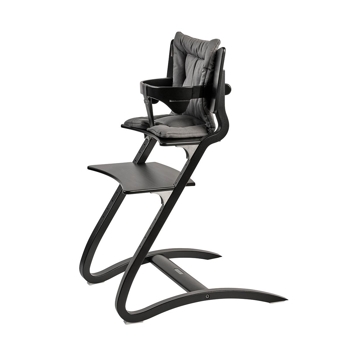 LEANDER-Chaise Haute Sans Arceau, Classic, Noir