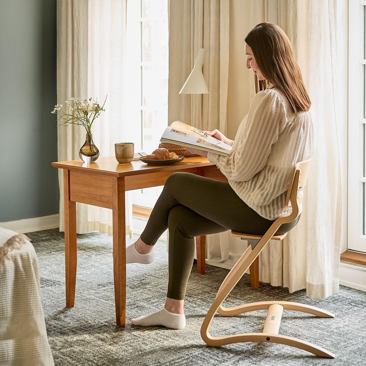 LEANDER-Chaise haute sans arceau Leander Louie™ Hêtre