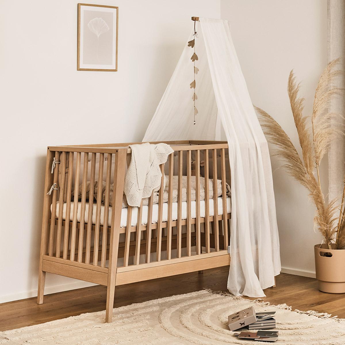 LEANDER-Lit Bébé Linea, Chêne