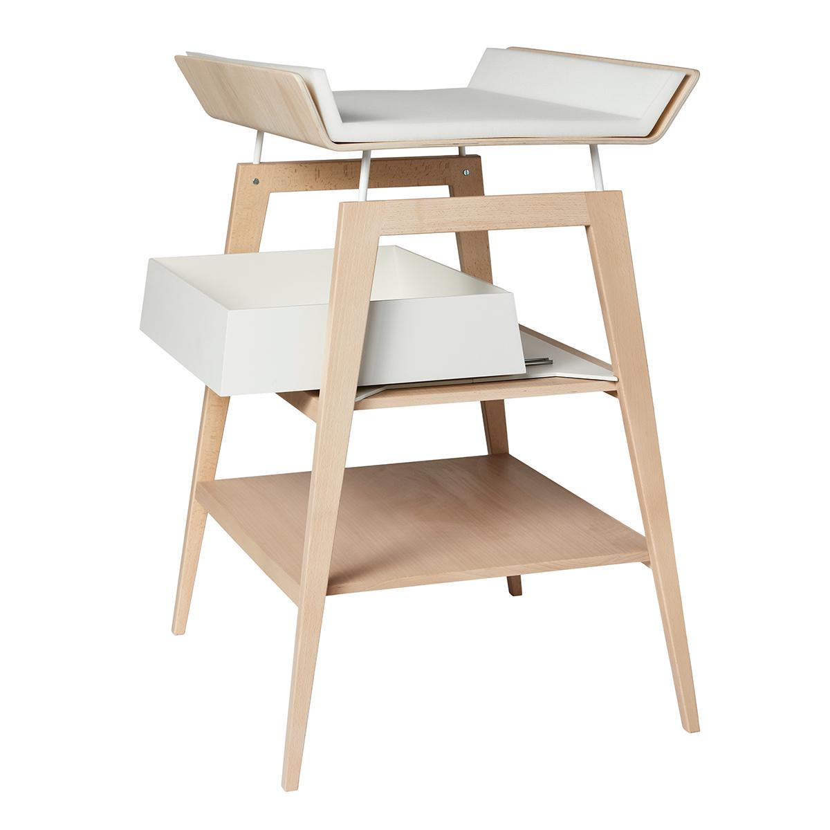 LEANDER-Table À Langer Linea Avec Matelas, Hêtre