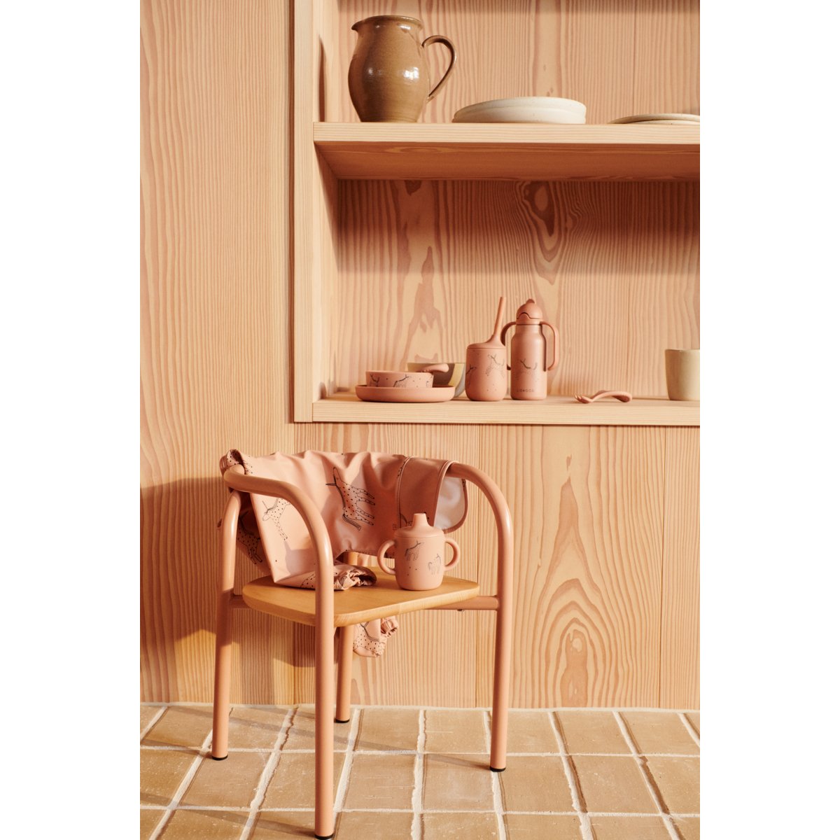 LIEWOOD-Bavoir Cape Imprimé Merle - Licorne / Tuscany Rose