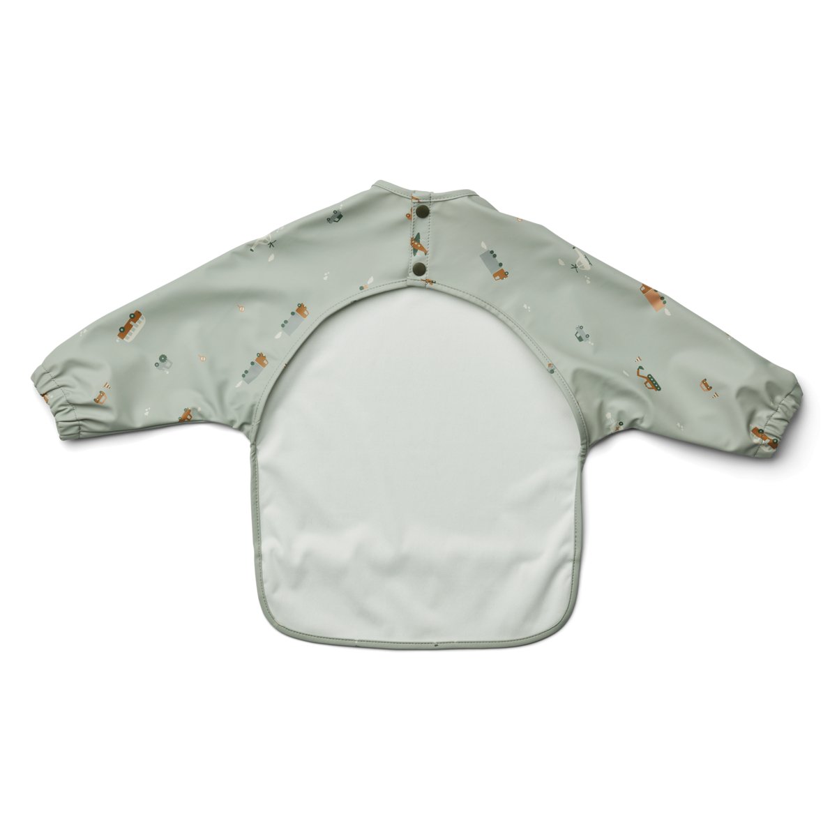 LIEWOOD-Bavoir Cape Imprimé Merle - Vehicles Dove Blue Mix