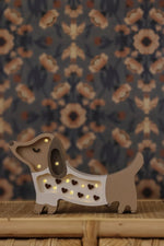 LITTLE LIGHTS-Veilleuse Mini Little Lights - Chiot Teckel | Cœur Chocolat