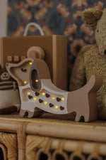 LITTLE LIGHTS-Veilleuse Mini Little Lights - Chiot Teckel | Cœur Chocolat