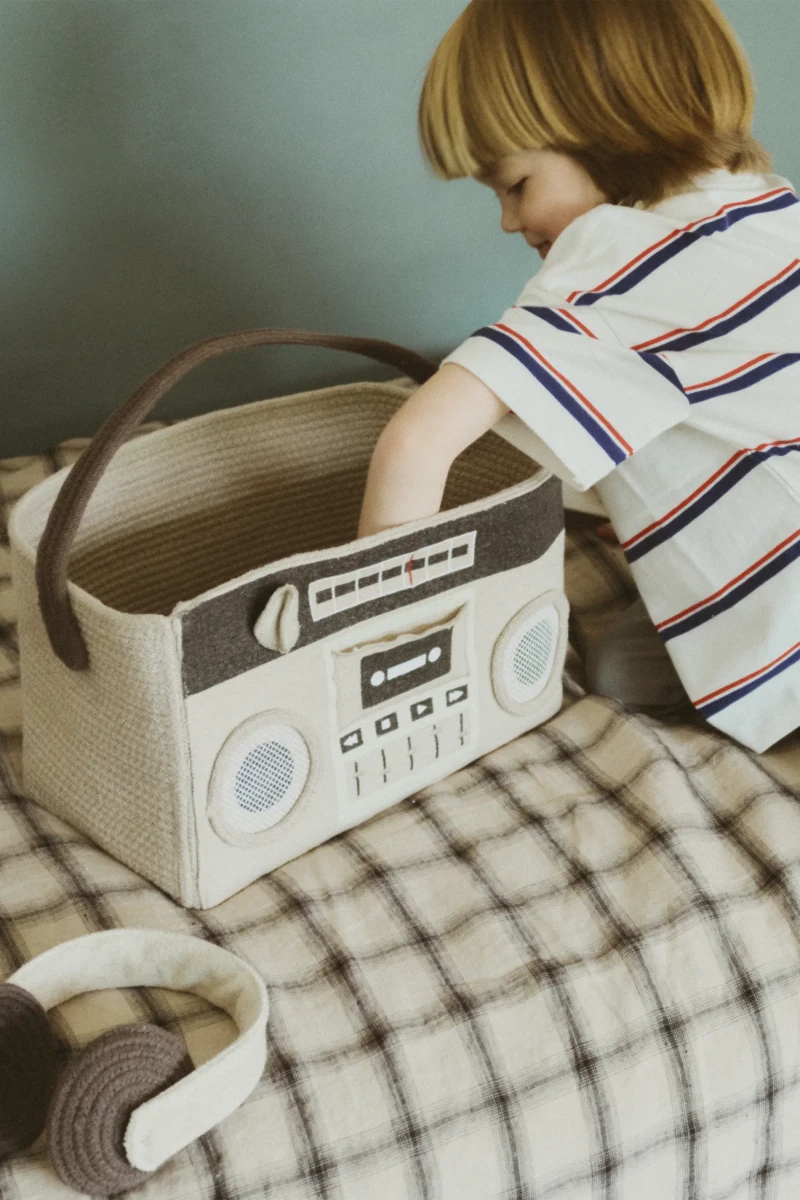 LORENA CANALS-Boombox Panier 35 x 20 x 21 Cm