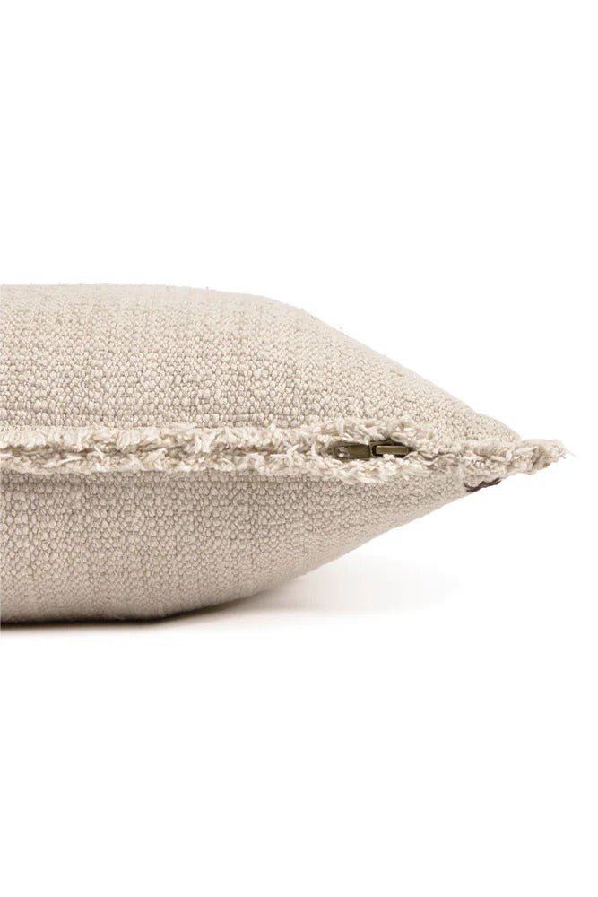 LORENA CANALS-Coussin Carré Tissé Main Beige