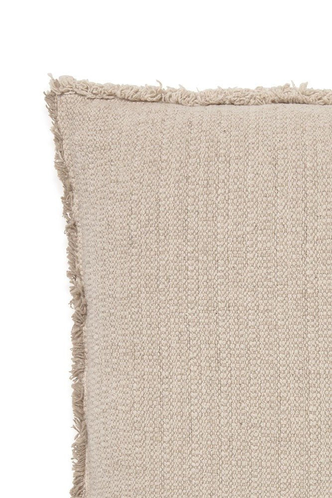 LORENA CANALS-Coussin Carré Tissé Main Beige