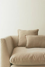 LORENA CANALS-Coussin Carré Tissé Main Beige