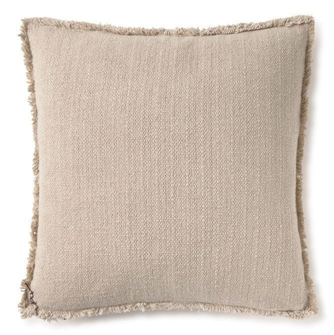 LORENA CANALS-Coussin Carré Tissé Main Beige
