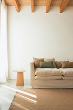 LORENA CANALS-Coussin Carré Tissé Main Ocre