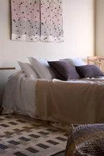LORENA CANALS-Coussin Carré Vertical Coffebean