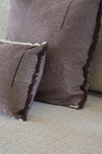 LORENA CANALS-Coussin Carré Vertical Coffebean