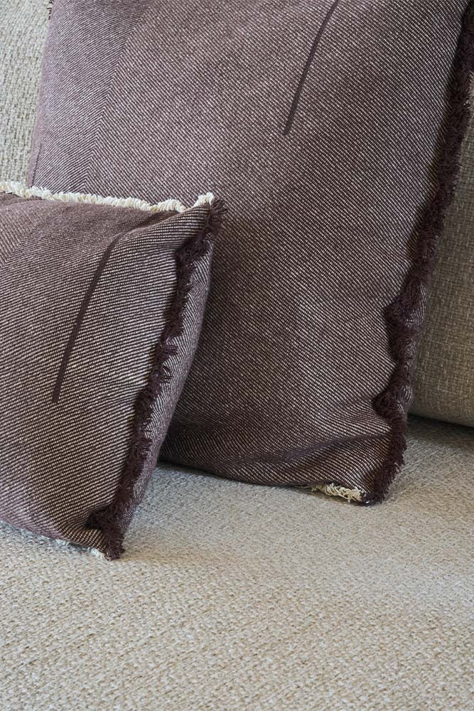 LORENA CANALS-Coussin Carré Vertical Coffebean