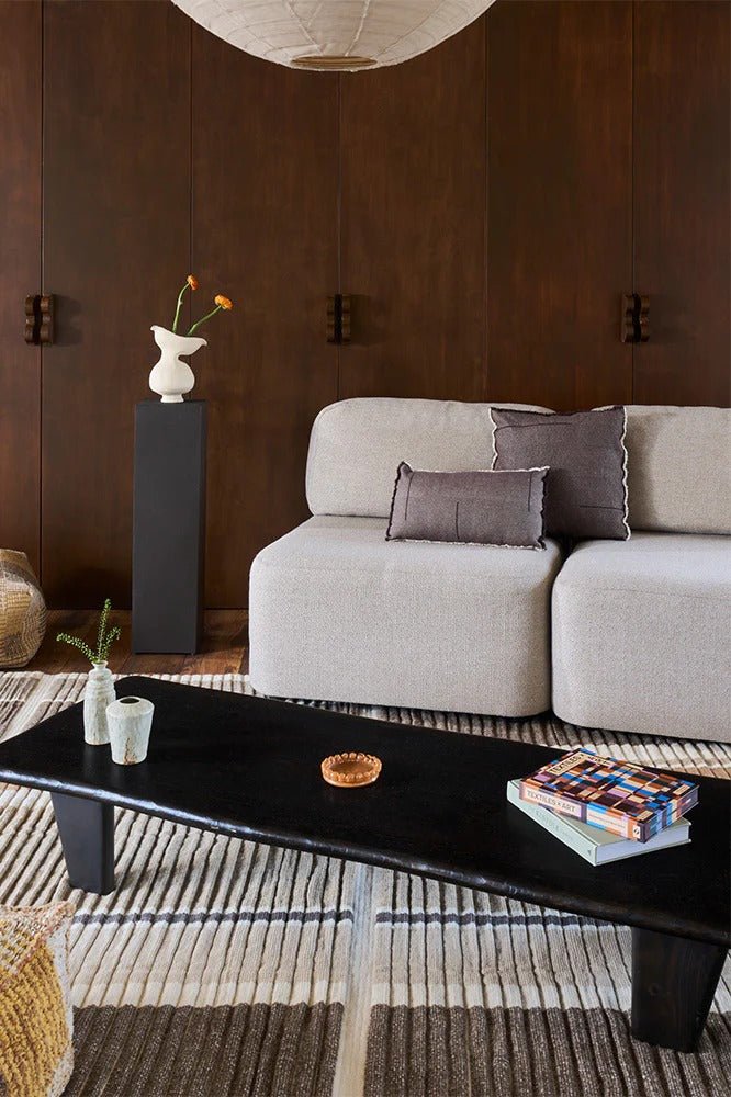 LORENA CANALS-Coussin Carré Vertical Coffebean