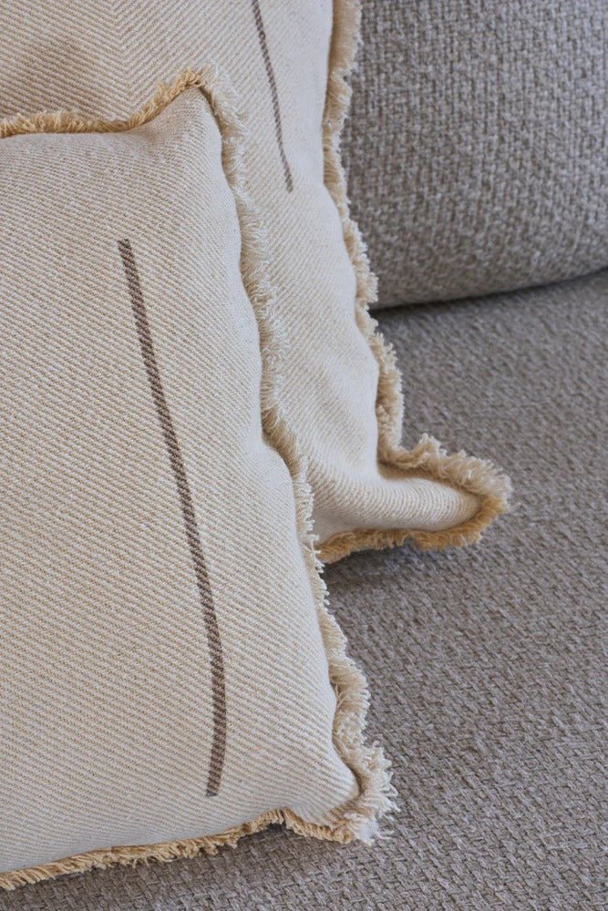 LORENA CANALS-Coussin Carré Vertical Natural