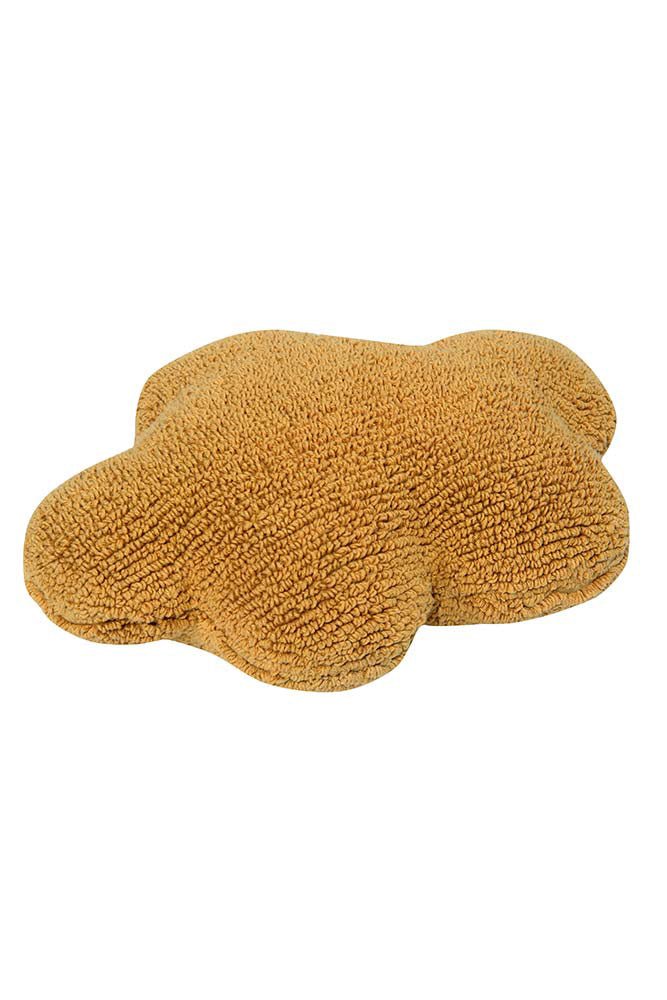 LORENA CANALS-Coussin Nuage Lavable - Jaune Moutarde