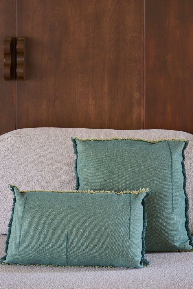 LORENA CANALS-Coussin Rectangulaire Vertical Duck Green