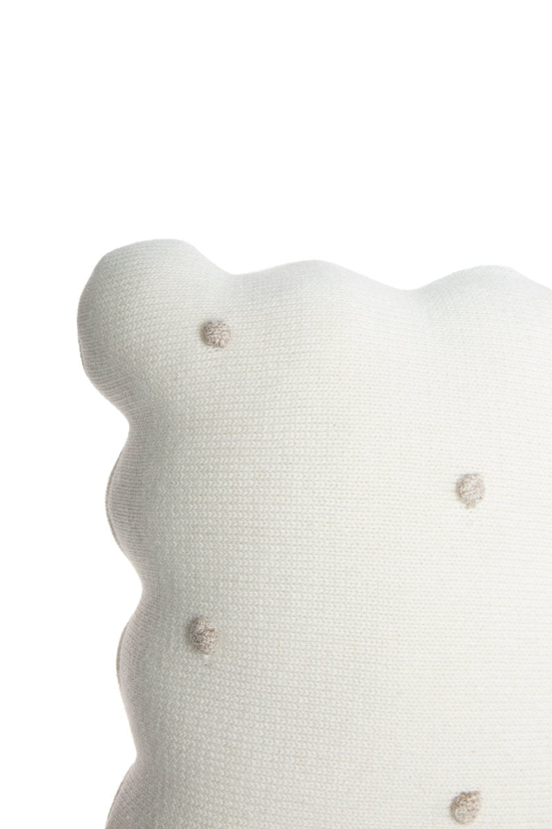 LORENA CANALS-Coussin Tricoté Biscuit Ivoire