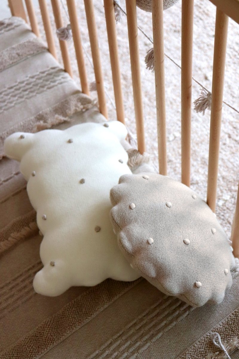 LORENA CANALS-Coussin Tricoté Biscuit Ivoire
