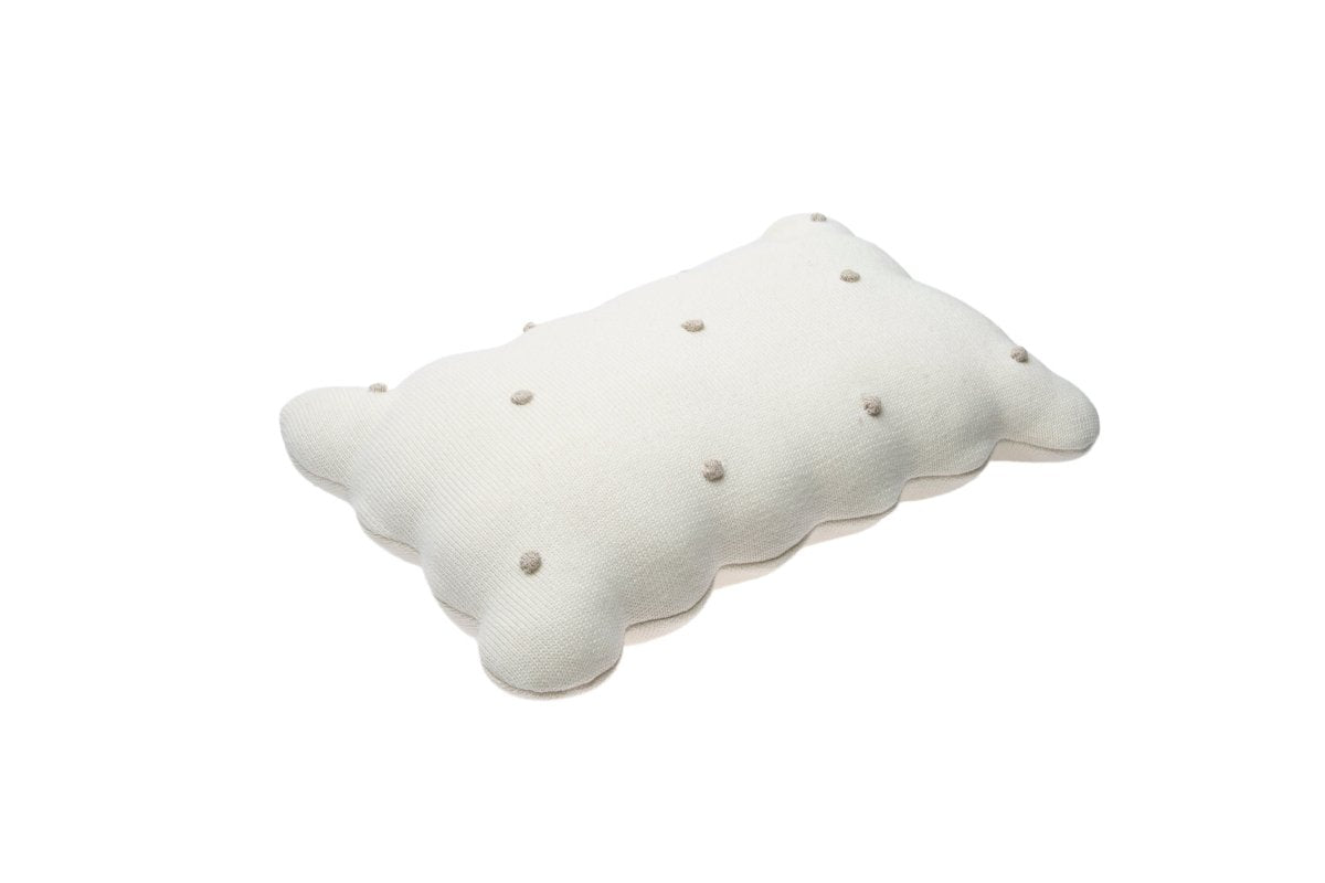 LORENA CANALS-Coussin Tricoté Biscuit Ivoire