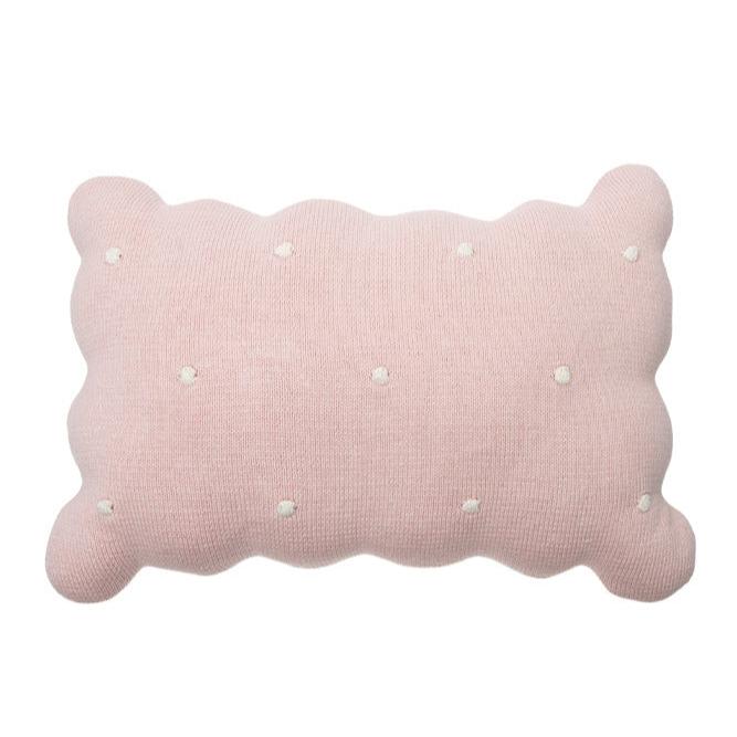 LORENA CANALS-Coussin Tricoté Biscuit Rose