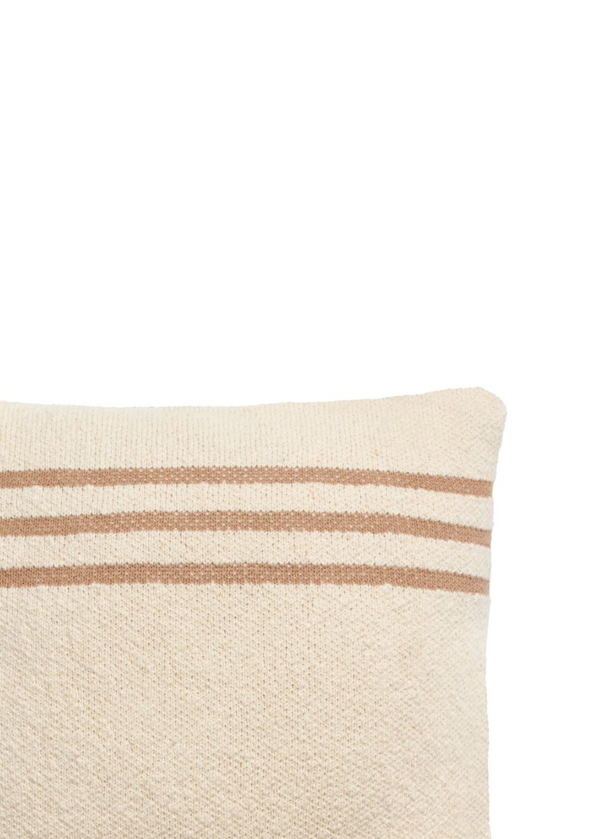 LORENA CANALS-Coussin Tricoté Duetto Powder - Naturel