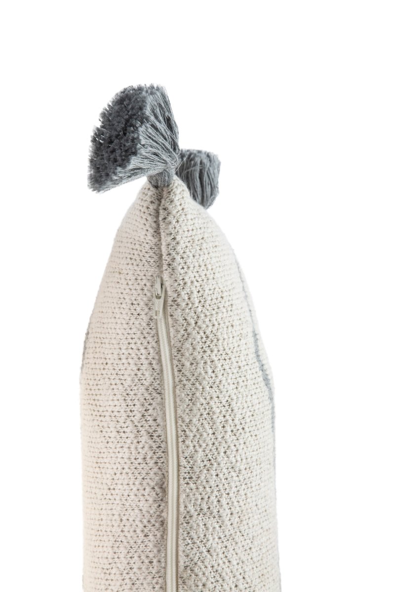 LORENA CANALS-Coussin Tricoté Little Oasis Nat - Gris