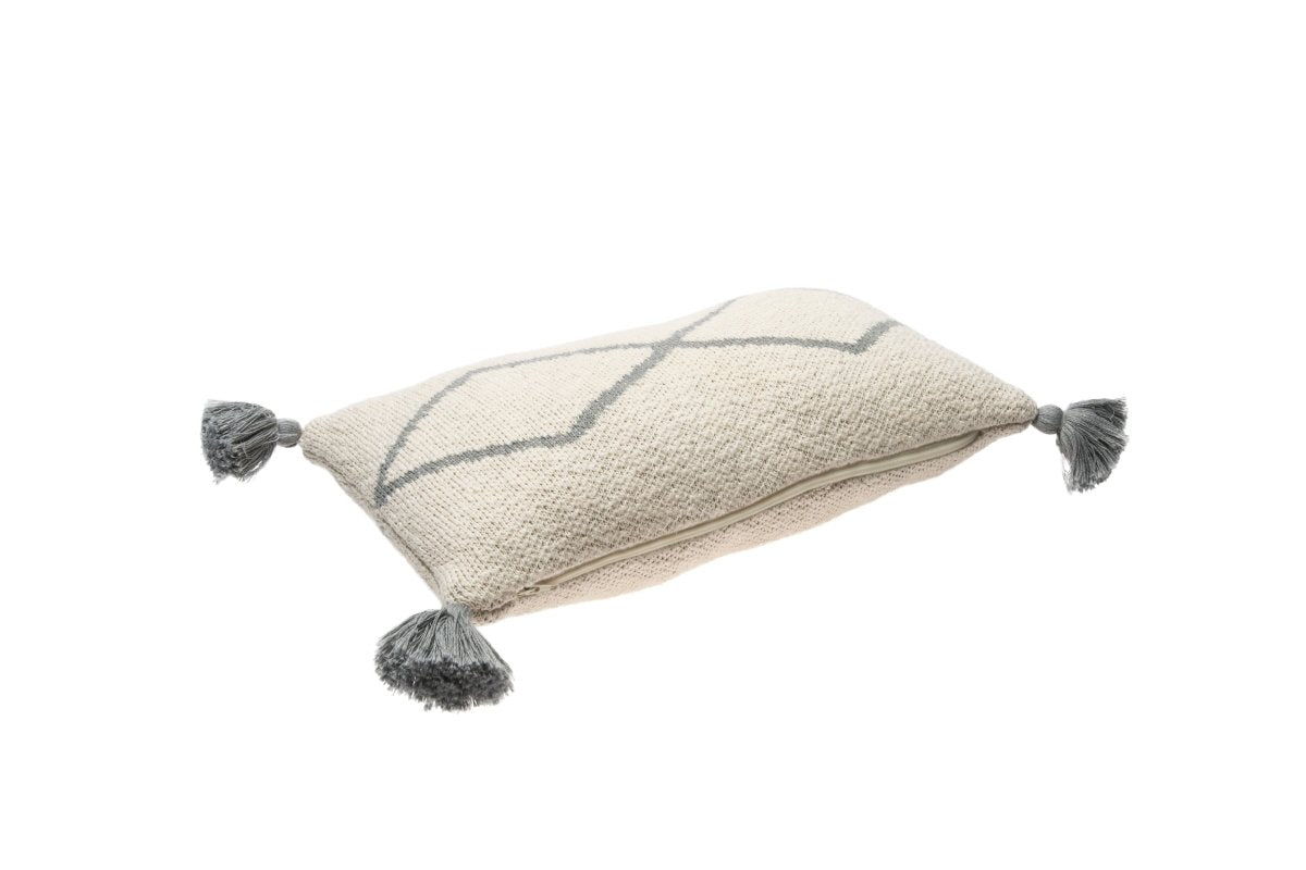 LORENA CANALS-Coussin Tricoté Little Oasis Nat - Gris