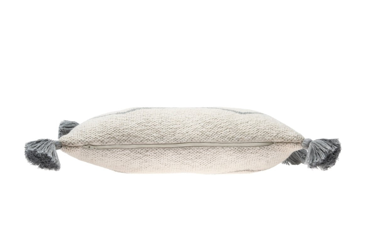 LORENA CANALS-Coussin Tricoté Little Oasis Nat - Gris