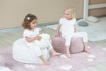 LORENA CANALS-Coussin Tricoté Rond Biscuit Ivoire