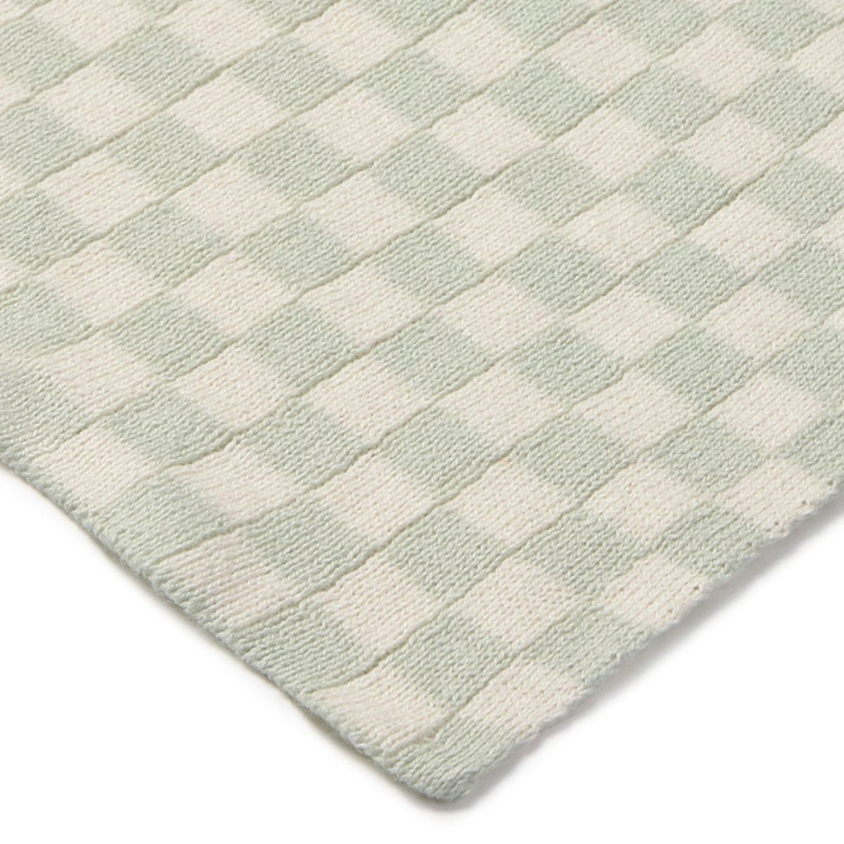 LORENA CANALS-Couverture Tricoté - Carrelage Bleu Sauge