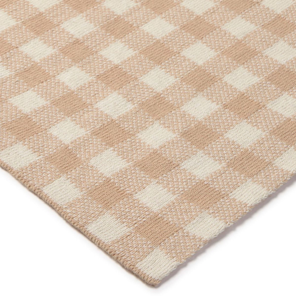 LORENA CANALS-Couverture Tricotée Vichy Rose