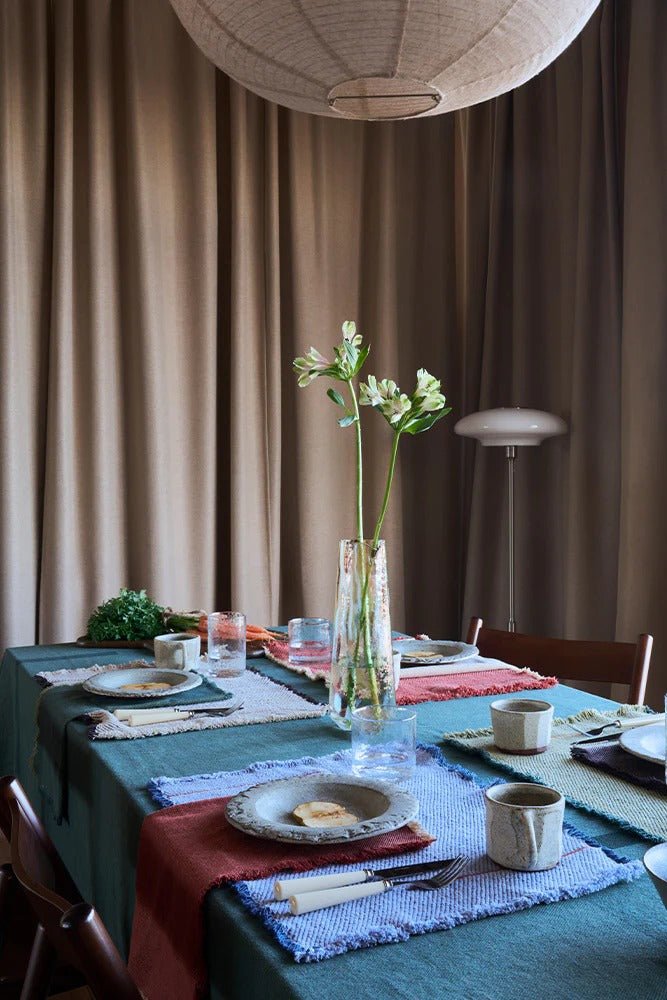 LORENA CANALS-Nappe Vertical Duck Green 170 X 350 Cm