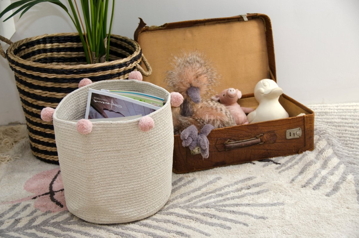 LORENA CANALS-Panier de Rangement Bubbly Natural - Nude