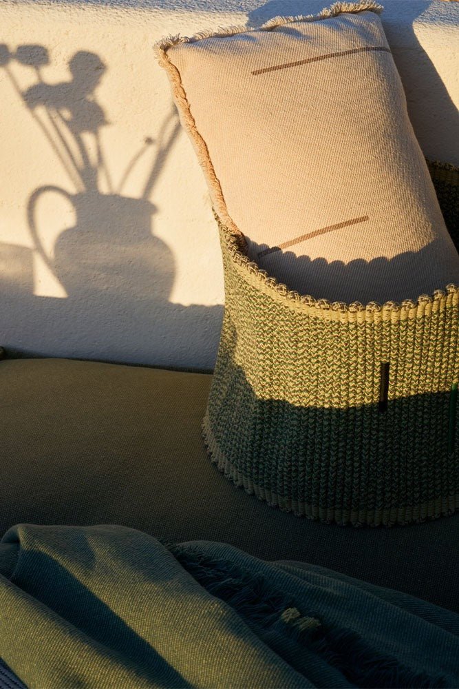 LORENA CANALS-Panier Handloom Vertical Monstera