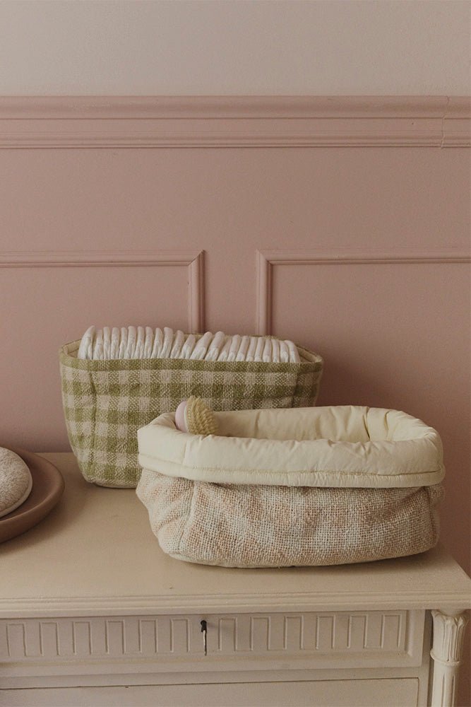 LORENA CANALS-Panier Matelassé Matcha