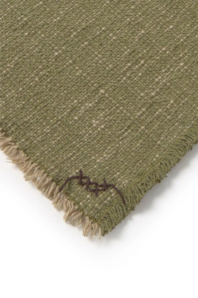 LORENA CANALS-Plaid Tissé Main Kaki 130 X 180 Cm