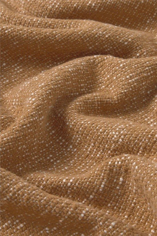 LORENA CANALS-Plaid Tissé Main Ocre 130 X 180 Cm