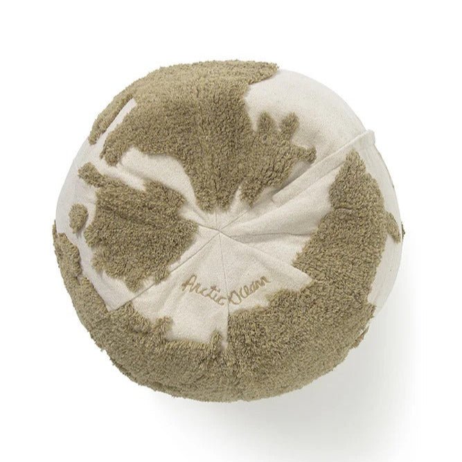 LORENA CANALS-Pouf Carte Du Monde En Tissu Recyclé
