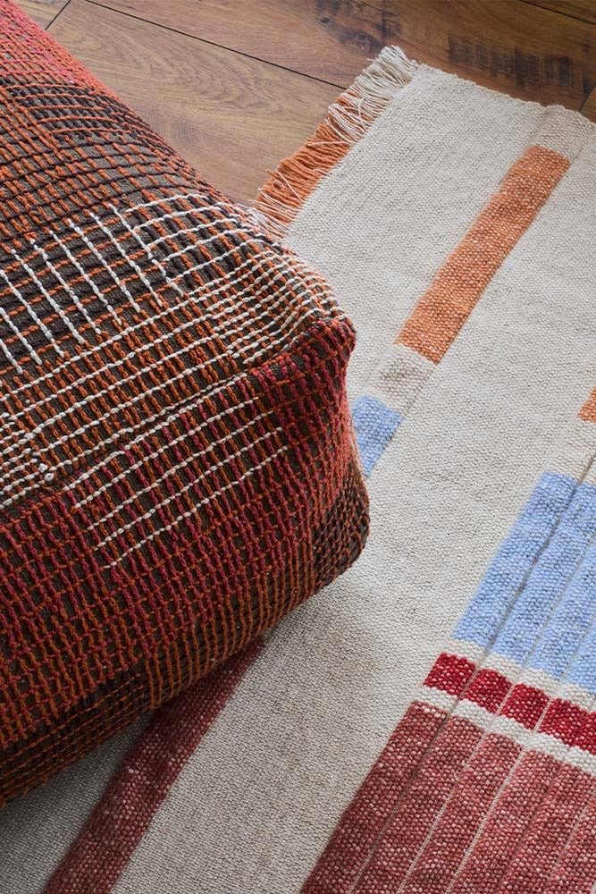 LORENA CANALS-Pouf City Réversible Maple Red