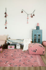 LORENA CANALS-Pouf Rose Cendrée Du Jardin Anglais