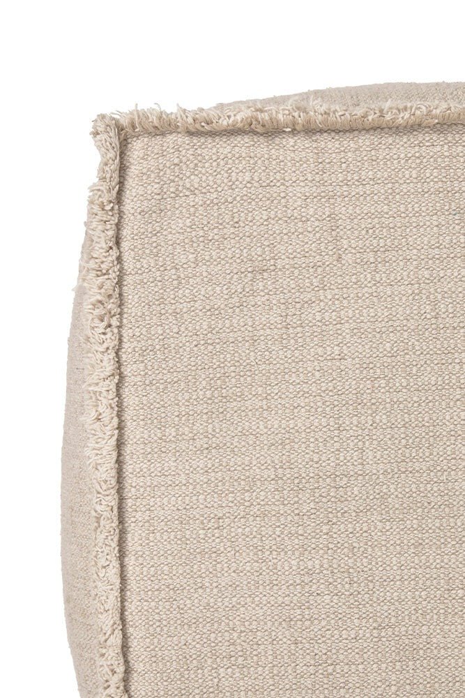 LORENA CANALS-Pouf Tissé Main Beige