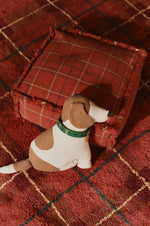 LORENA CANALS-Pouf Tissé Main Érable Rouge