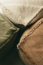 LORENA CANALS-Pouf Tissé Main Kaki