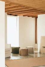 LORENA CANALS-Pouf Tissé Main Ocre