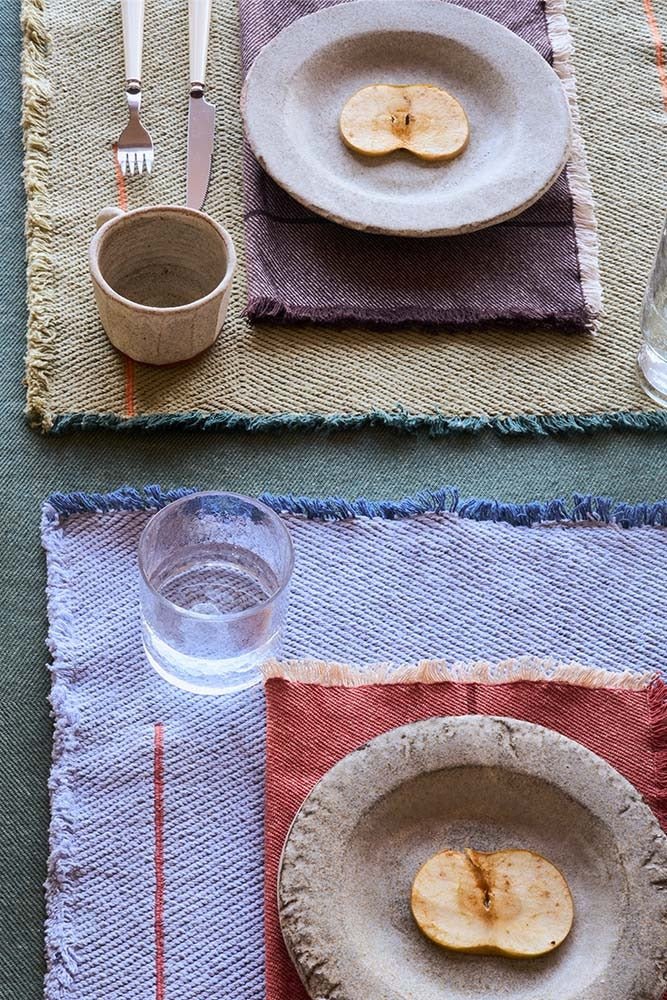 LORENA CANALS-Set De 4 Serviettes Vertical Coffebean