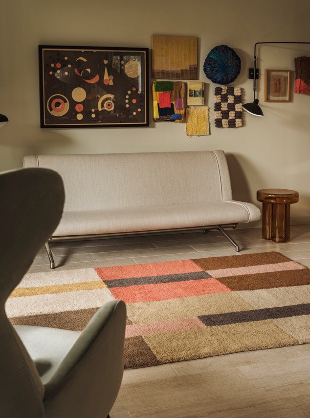 LORENA CANALS-Tapis De Couloir En Laine Chroma - Corail Épicé 80 x 230 Cm