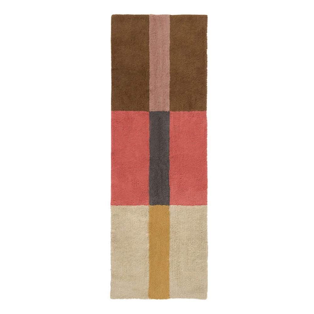 LORENA CANALS-Tapis De Couloir En Laine Chroma - Corail Épicé 80 x 230 Cm