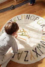 LORENA CANALS-Tapis De Jeu Lavable Abc Couleur Et Lettres Ø 120 Cm